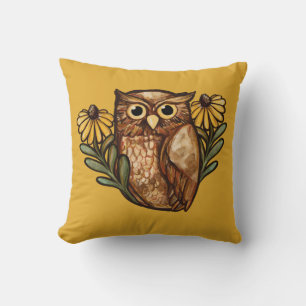 Cojín Decorativo Susan Owl Flower Owls Black Eyed