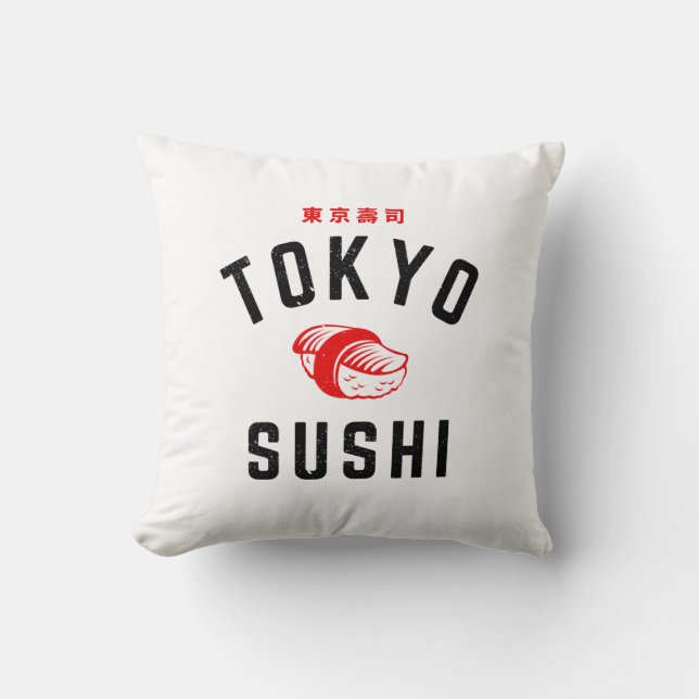 Cojín Decorativo Sushi de Tokio (Anverso)