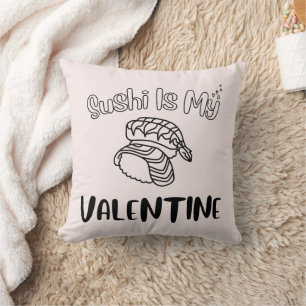 Cojín Decorativo Sushi Es Mi San Valentín , Sushi