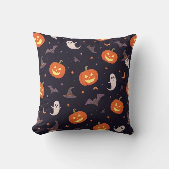 Cojín Decorativo Susurros escalofriantes: Cushion de Halloween embr (Anverso)