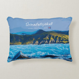 Cojín Decorativo Svínafellsjökull, Islandia - Vista del glaciar