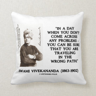 Cojín Decorativo Swami Vivekananda que viaja en cita de la