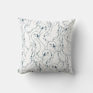 Cojín Decorativo Swan Pattern Seamlessswan, pattern, abstract, back