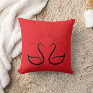 Cojín decorativo Swans