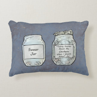 Cojín Decorativo Swear Jar y Chicken Jar