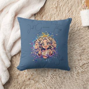 Cojín Decorativo Sweet 16 Gemini Anime Custom Name Pillow