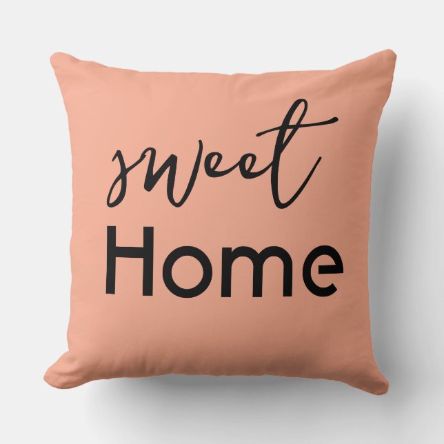 Cojín Decorativo Sweet Home – Cozy Decorative Pillow  (Anverso)