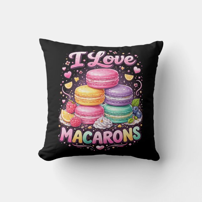 Cojín Decorativo Sweet Love Macarons (Anverso)