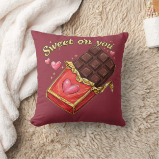 Cojín Decorativo Sweet on You Chocolate Valentine design