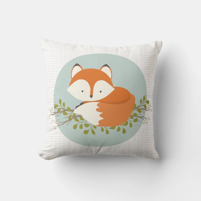 Cojín Decorativo Sweet Woodland Fox Baby Snuggly Pillow (Anverso)