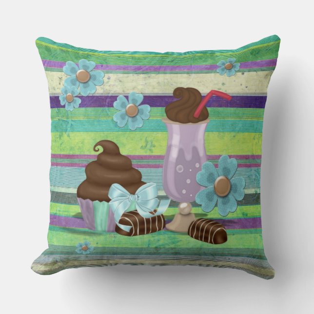 Cojín Decorativo Sweetness Bakery Goods medios mixtos (Anverso)