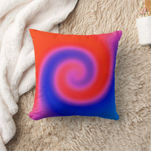 Cojín Decorativo Swirl Red Blue