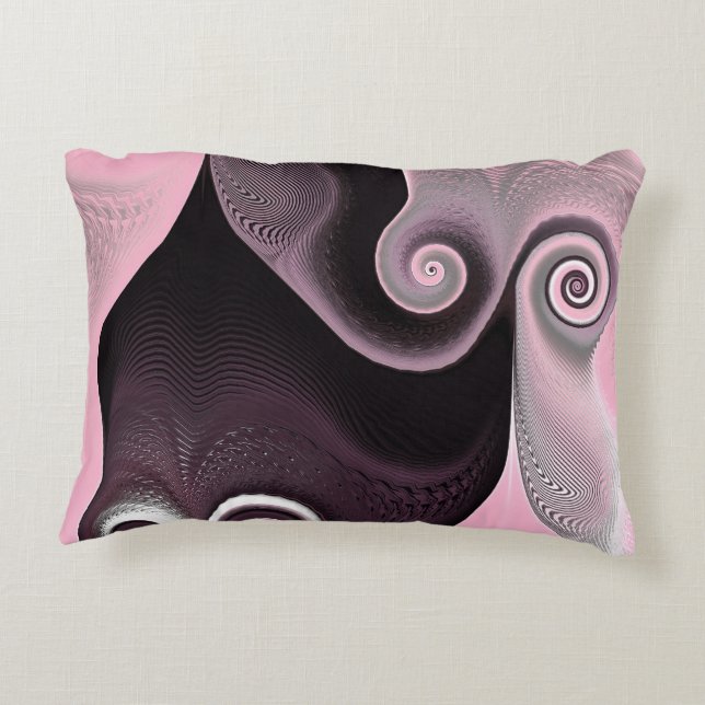 Cojín Decorativo Swirl rosa 45 (Reverso)