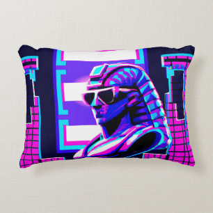 Cojín Decorativo Synthwave Pharaoh