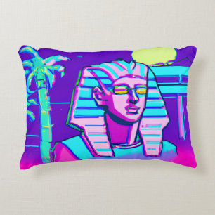 Cojín Decorativo Synthwave Pharaoh