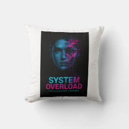 Cojín Decorativo System Overload – Consciousness Exceeded Glitch