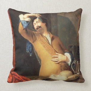 Cojín Decorativo T31553 un caballero que se coloca en una ventana
