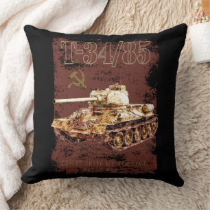 Cojín Decorativo T-34-85 Unión Soviética tanque medio de la Segunda