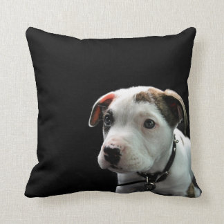 Cojín Decorativo T-Hueso del pitbull del perrito