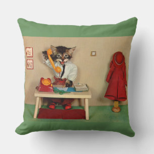 Cojín Decorativo tabby kitten secretaria