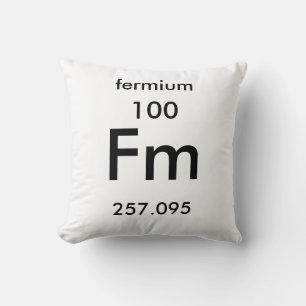 Cojín Decorativo Tabla periódica 100 Fermium Pillow