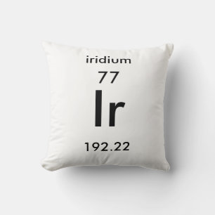 Cojín Decorativo Tabla periódica 77 Pilar irdio