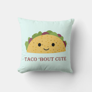 Cojín Decorativo Taco Bout Cute Kawaii Taco