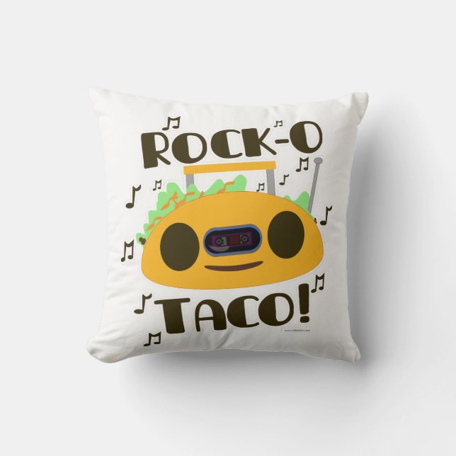 Cojín Decorativo Taco del Musical de la Roca-o (Anverso)