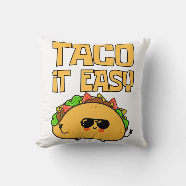 Cojín Decorativo Taco fácil (Anverso)