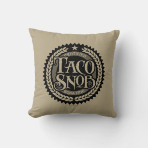 Cojín Decorativo Taco Snob - divertido amante del taco