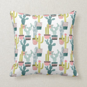 Cojín Decorativo Taco sobre el amor   Patrón de cactus