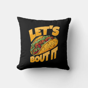 Cojín Decorativo Taco sobre la comida divertida