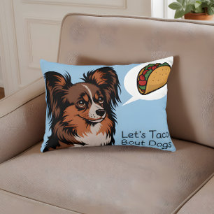 Cojín Decorativo Taco sobre perros, perro y taco