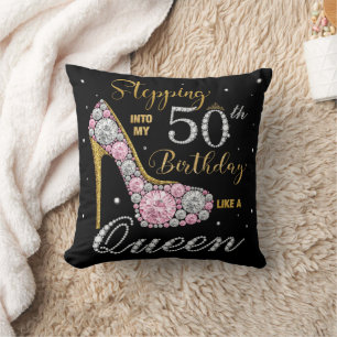 Cojín Decorativo Tacón Aguja Entrando en mis 50 años