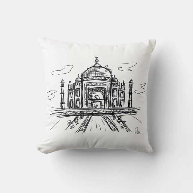 Cojín Decorativo Taj Mahal (Anverso)