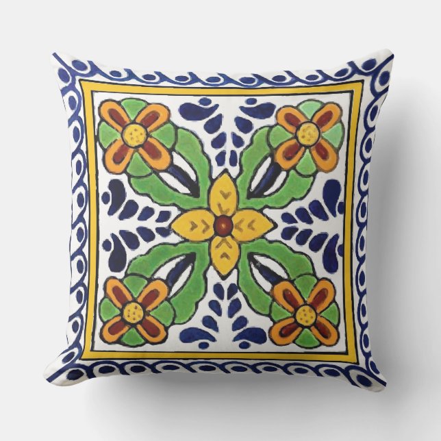 Cojín Decorativo Talavera (Anverso)