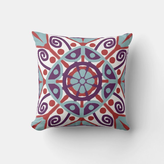 Cojín Decorativo Talavera Fliesen Muster (Anverso)