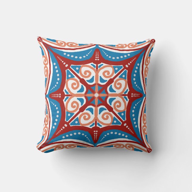 Cojín Decorativo Talavera Fliesen Muster auf Kissen (Anverso)