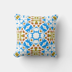 Cojín Decorativo Talavera mexicana ornamental tradicional. Universa