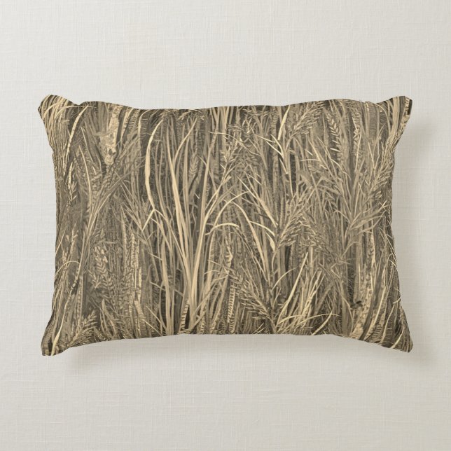 Cojín Decorativo Tall Grass Ghillie Suit Camouflage (Anverso)