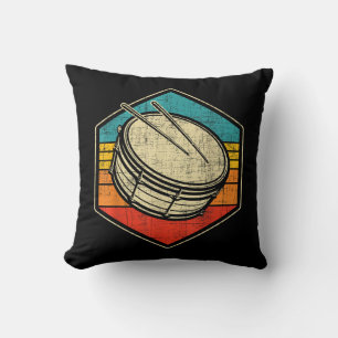 Cojín Decorativo Tambor de caja retro vintage - Línea de percusión