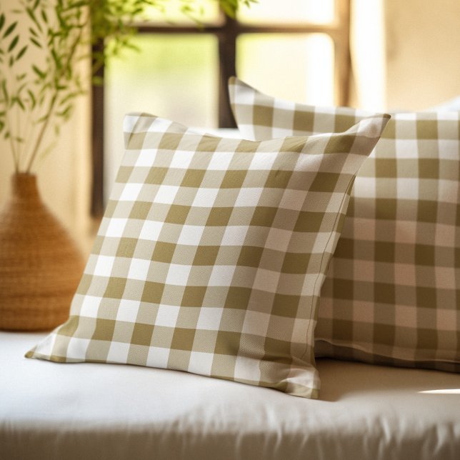 Cojín Decorativo Tan Buffalo Plaid (Subido por el creador)