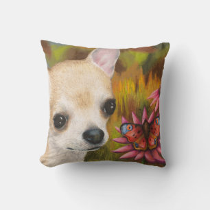 Cojín Decorativo Tan Chihuahua Dog 85 mariposa