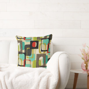 Cojín Decorativo Tan con marco retro