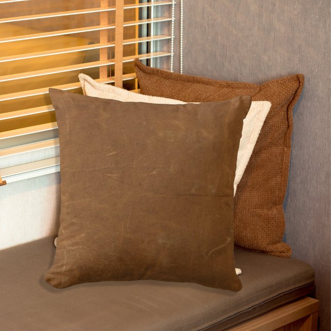 Cojín Decorativo Tan Faux Leather (Subido por el creador)