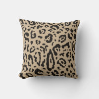 Tan marrón y negro estampado de leopardo animal