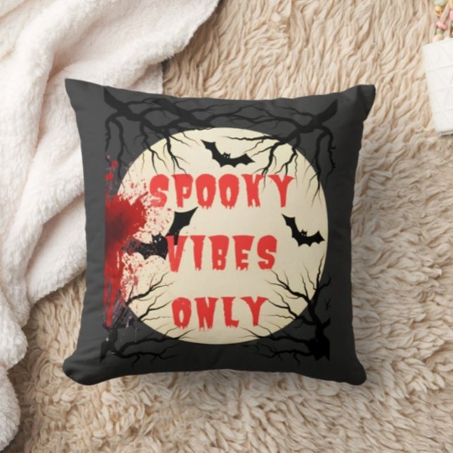 Cojín Decorativo Tan sólo vibes de Halloween y salpicaduras de sang (Subido por el creador)