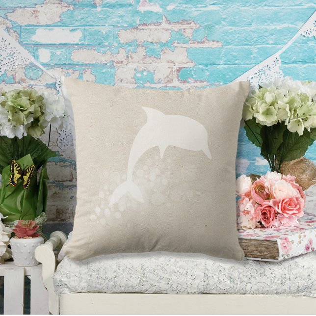 Cojín decorativo Tan Y Delfín Blanco (Subido por el creador)
