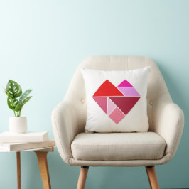 Cojín Decorativo Tangram de Corazón