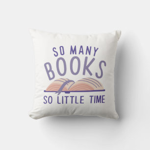 Cojín Decorativo Tantos Libros Tan Poco Tiempo